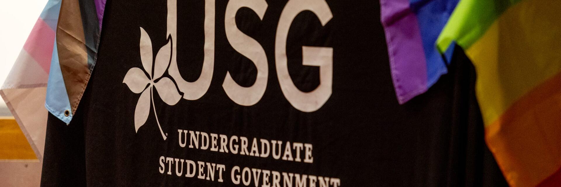 Black tablecloth with 